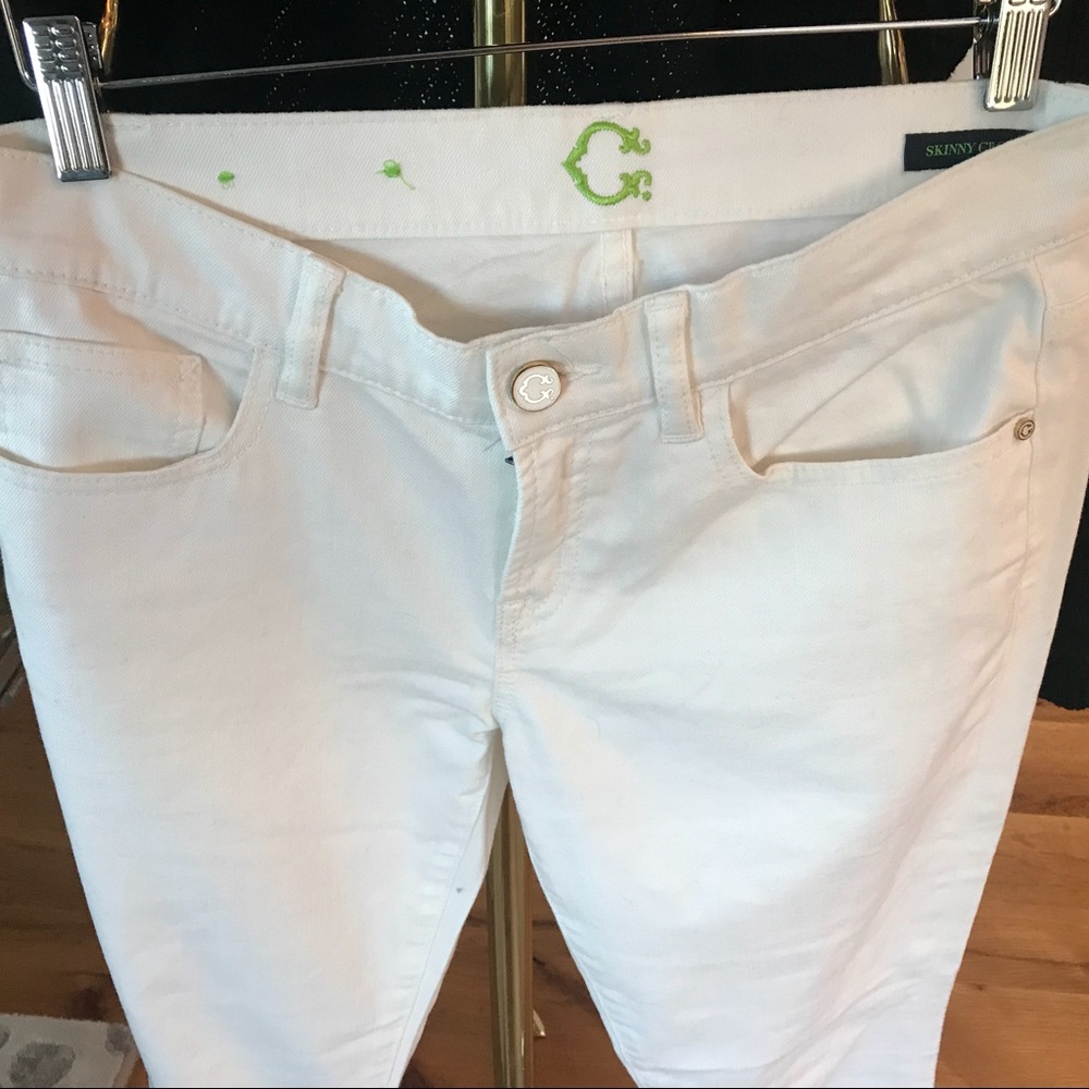 C Wonder White straight leg jeans